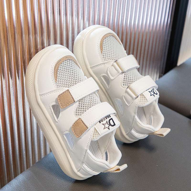 Summer new children's sandals Baotou children's shoes boys soft-soled baby shoes medium and older children's hollow mesh sneakers