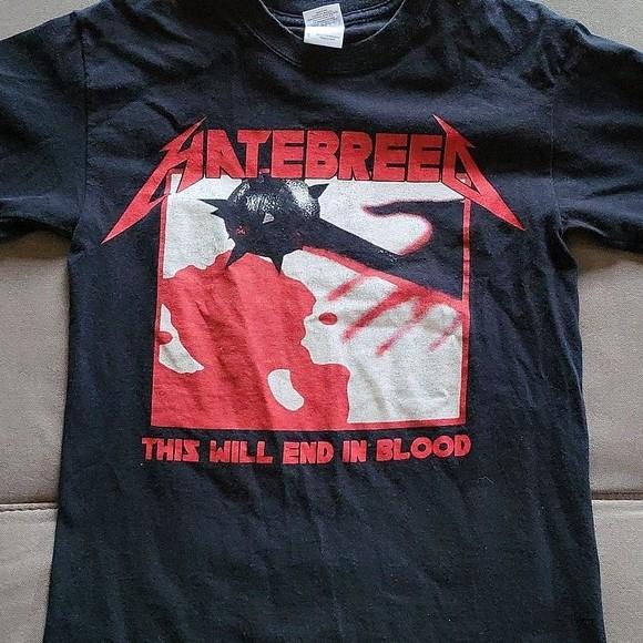 Hatebreed Band Black Short Sleeve Cotton T-shirt Unisex S5XL VN0167 S