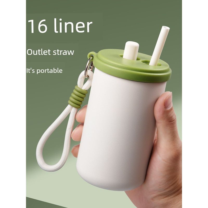 Large-Capacity Thermos Cup for Women, Good-Looking Ice Cup, Portable Car Coffee Cup, Outdoor Sports Water Bottle, Tea Cup
