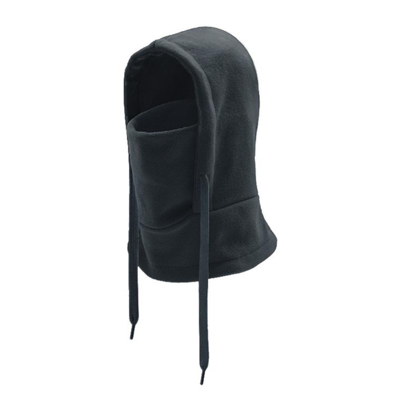 

Warm Fleece Hoods Breathable Ski Face Cover Multifunction Ski Snoods Balaclava Mask Windproof Winter Thermals Face Mask темно-сірий колір