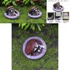 Raccoon Resin Garden Micro Landscape Figurine Under The Manhole Cover Creative Decor