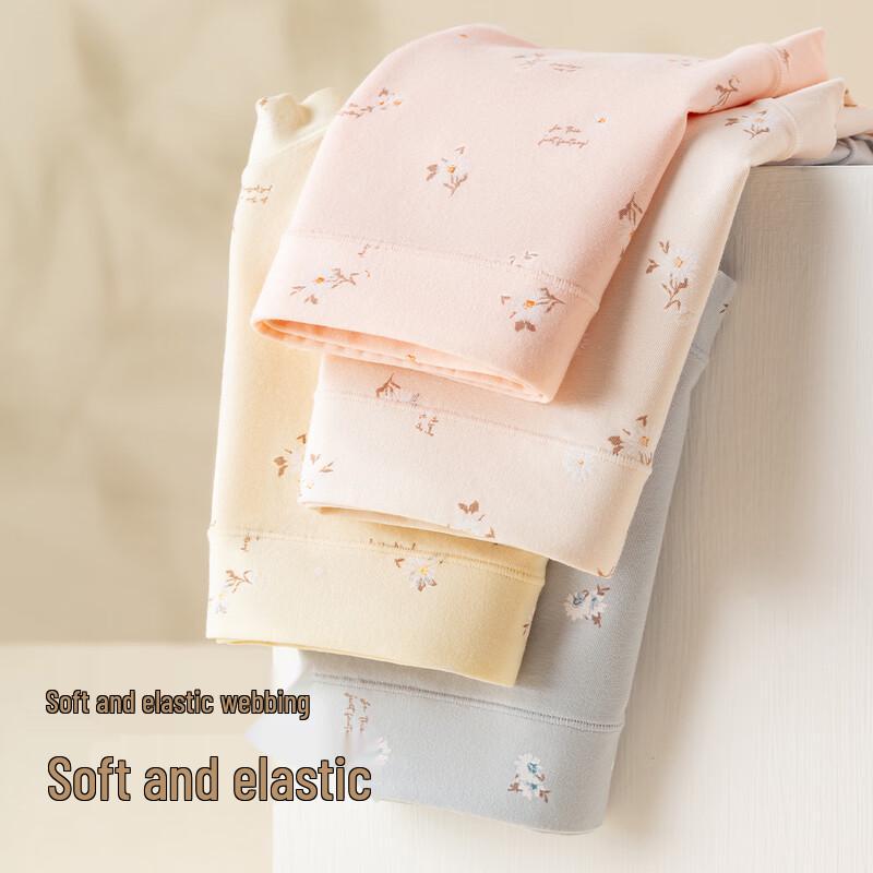 Ding Guagua Women's Cotton High-Waist Briefs (4-Pack)