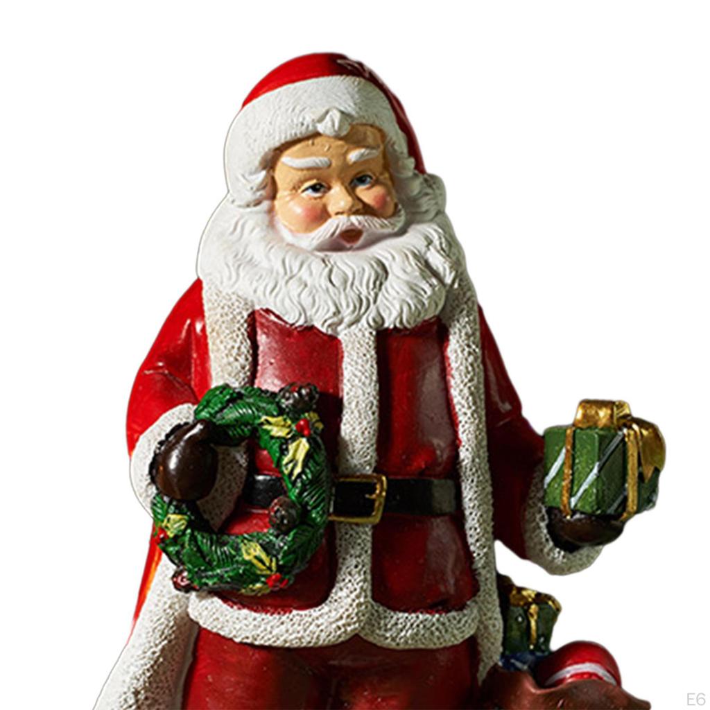 Festive Santa Claus Figurine for Home Decor