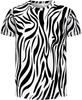 Maglietta Sportiva Uomo Fantasia Zebrata Stampa 3D Asciugatura Rapida Traspirante Estate Streetwear Moda Casual Vestibilità aderente Top a Maniche Corte Fitness