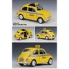 Welly 1/24 Nuova Fiat 500 Alloy Scale Car Model Diecast Metal Miniature Car Static Collection Children Toy Car Vehicles Gifts