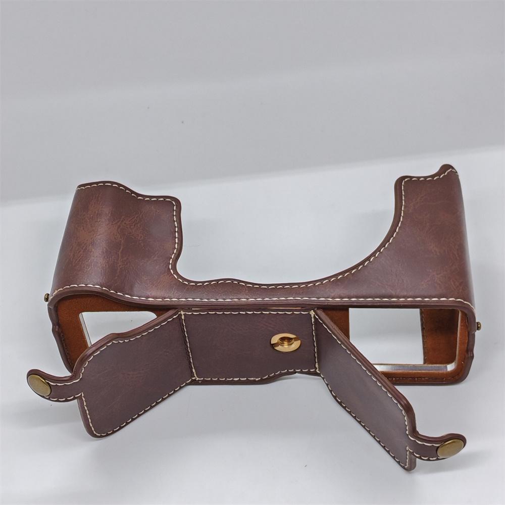 PU Leder Kamera Halbtasche für Fujifilm GFX50R Fuji GFX 50R Basisabdeckung Batterieöffnung Schale