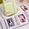 Mini 3 Ring Photo Album Kpop Photocard Holder Book Clear Binder Pockets Cartoon Polaroid Collecting Album