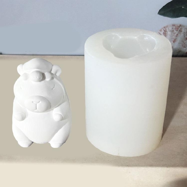 Capybara Shaped Candle Mold Reusable Silicone Mold for Home Decorations Practical Aromatherapys Mould Jewelry Supplies