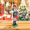Wood Nutcrackers Figurine 38cm Christmas Mouse King Puppet Toy Home Tabletop Book Shelves Ornament Seasonal Decoration