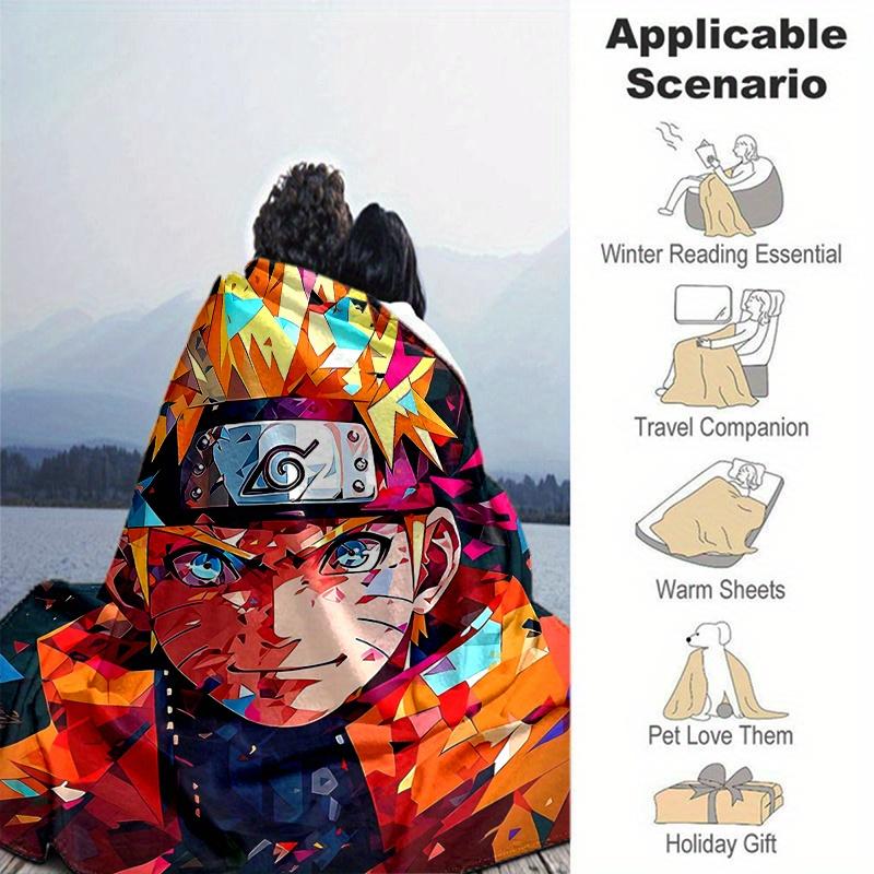 1pc Vivid Naruto Blanket Soft Throw for Home Decor, Gift Idea, Living Room .D105