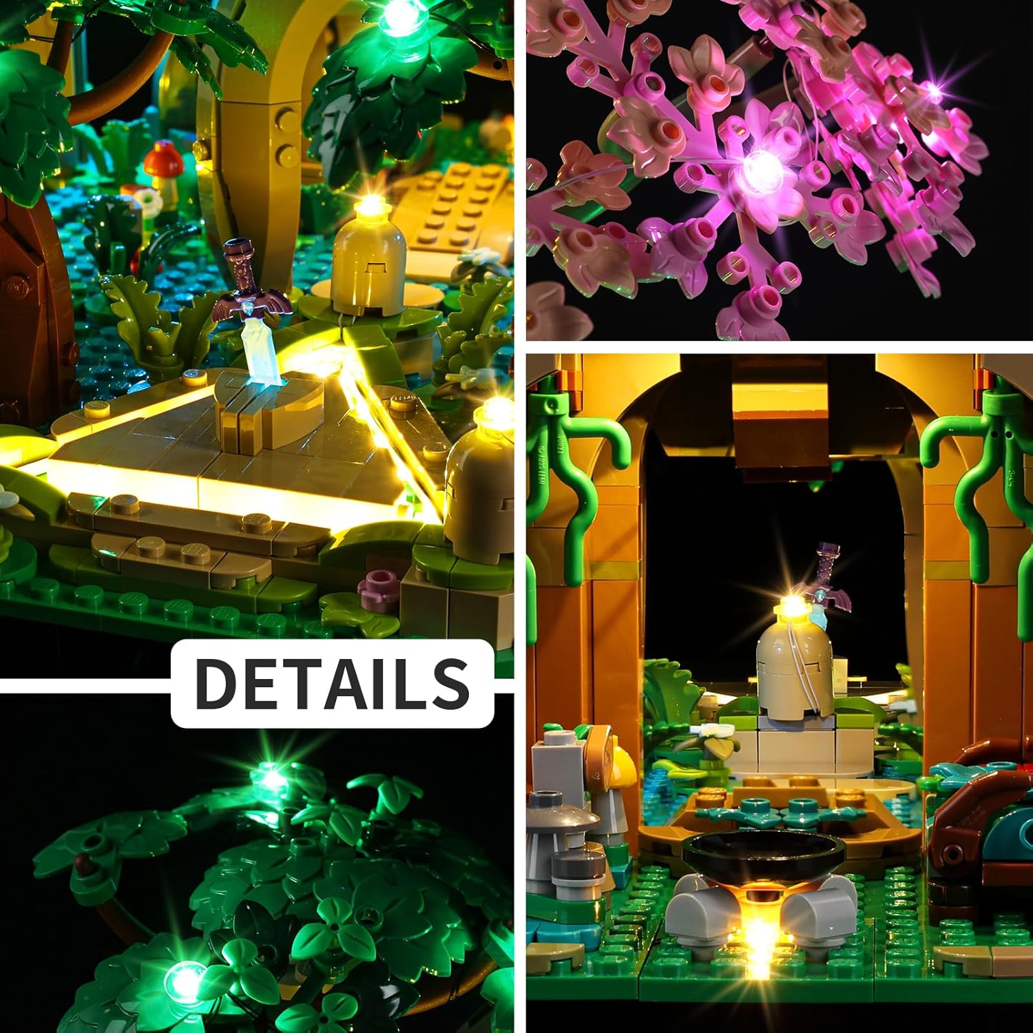 

Kyglaring LED Lighting Kit for Lego The Legend of Zelda Great Deku Tree 2-in-1 Model Set, Compatible with Lego 77092,Lego Sets Not Included(Classic