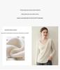 Women's Cashmere Knit Pullover - Slimming, Soft, Skin-Friendly, Twelve-Needle Solid Color Design