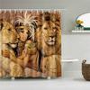 Cortinas de ducha de baño con diseño artístico de Graffiti para mujer, chica negra Afro americana, poliéster impermeable con ganchos