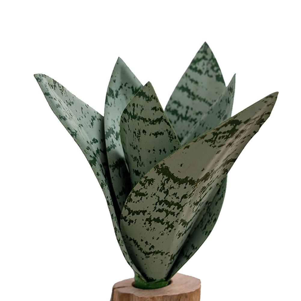 19cm Height Artificial Plant Low-Maintenance Greenery PVC Snake Plant