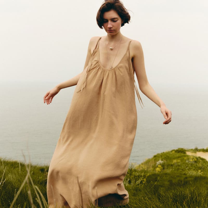 lowool Big ball silver necklace