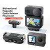 Action-Kamera Schnelle Lösungsbefestigung Bidirektionales Magnetverschluss Leicht 360 Grad Drehbar Staubdicht für Sportaufgaben