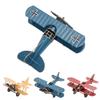 Iron Airplane  Ornament Aircraft Retro Airplane Model Delicate Vintage Biplane Handicraft for Home Decoration Cafe Ornament