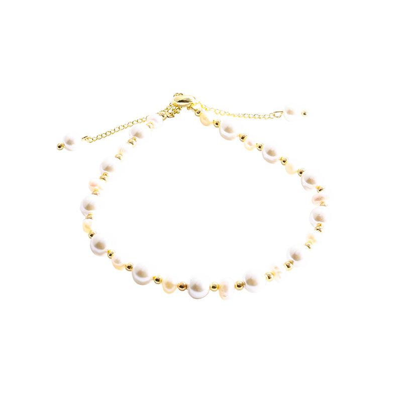 Pull-out Freshwater Pearl Bracelet Women's Light Luxury Beaded Jewelry Retro Temperament Jewelry