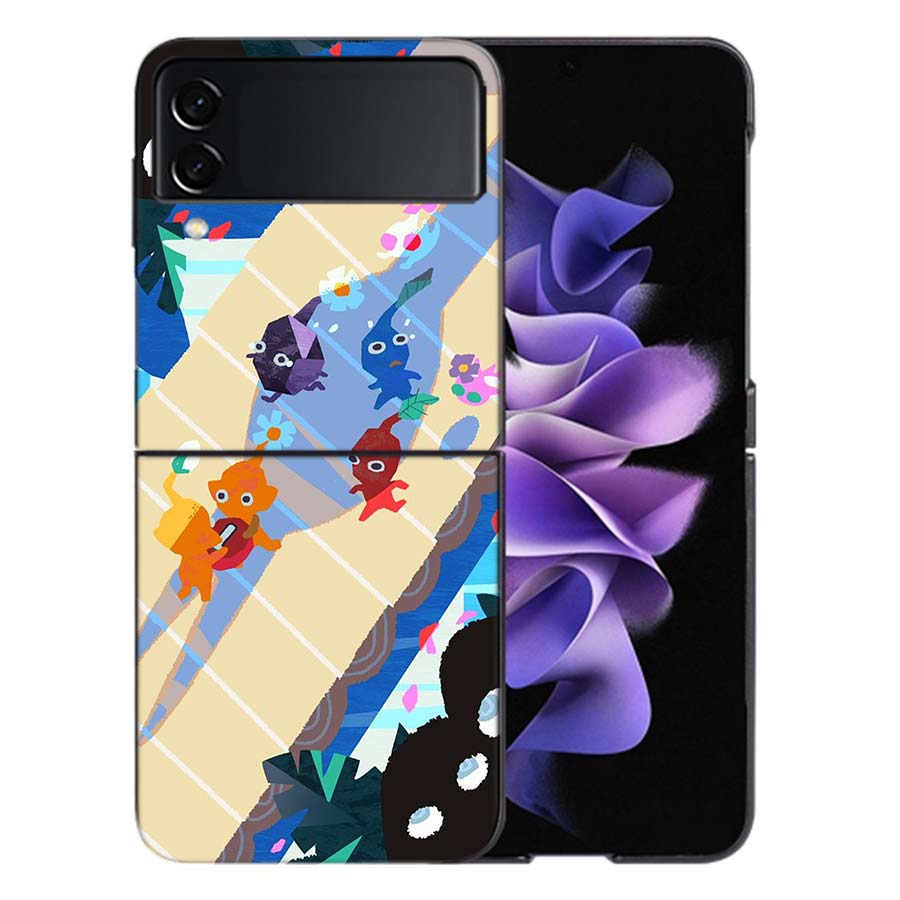 Game Pikmin 4 Coque For Samsung Z Flip7 6 Galaxy Case Shockproof Z Flip5 Z Flip3 4 5G Hard Cover Phone TPU PC Hard Funda