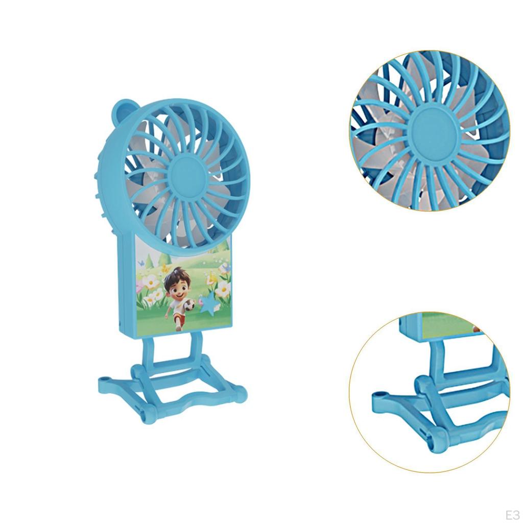 Hand Held Fan Desk Small Personal Mini for Indoor Office Home Bedroom Outdoor