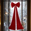 Velvet Wine Red Extra Large Christmas Tree Bow Decoration