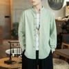 Men Cotton Linen Jackets Autumn Retro Chinese Style Kimono Cardigan