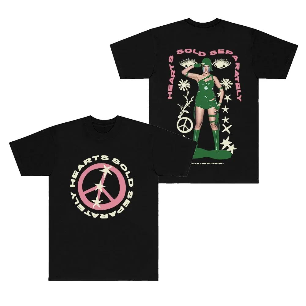 Mariah The Scientist Peace T-Shirts Hearts Sold Separately Tour Merch Women Men Short Sleeve Tee S