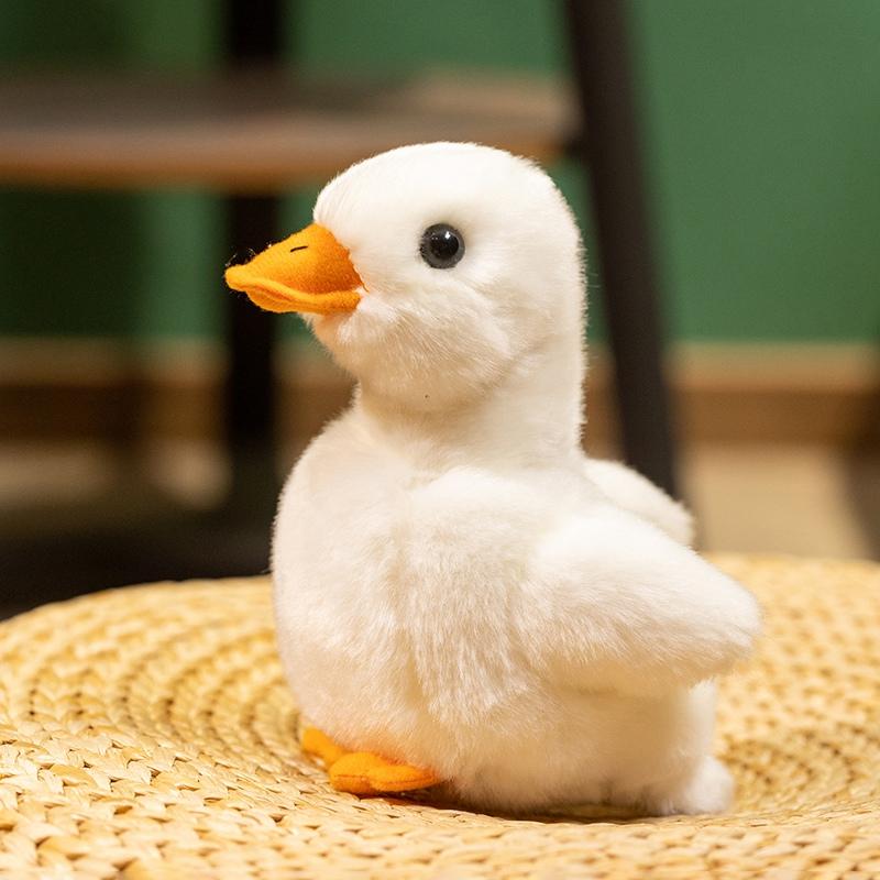 Favorite Toy Unisex White 16Cm Cute Lifelike Duck Plush Toy Realistic Cute Goose Stuffed Animal Toys Simulated Duck Pets