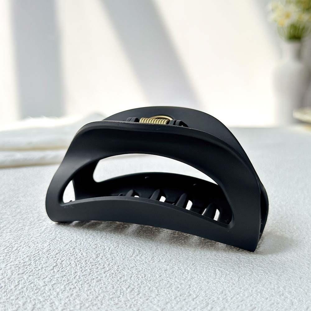 Safe Elastic Plastic Hair Claw Creative Solid Color Shark Clip Fashion Silicone Shark Clip  Daily