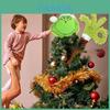 Brinquedo de Pelúcia do Grinch Decoração de Natal Tecido Macio Presente Para Crianças e Fãs