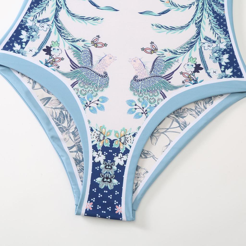 2025 Euro-American Conservative French Retro Swimsuit: Two-Piece Bikini