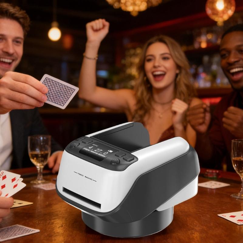 Rechargeable Card Dealer Playing Cards Shuffling Dealing Tool Automatic Card Shuffles Dealer Machine Party Poker Device