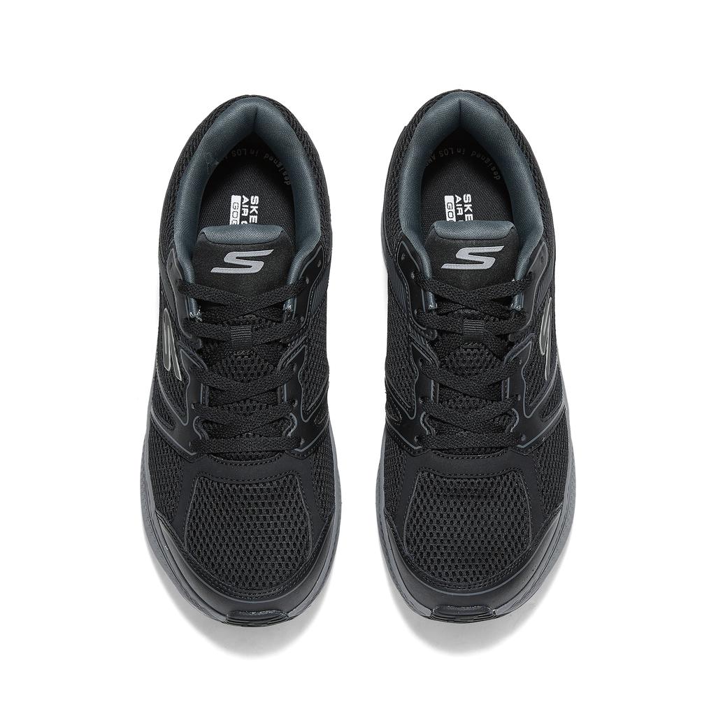 Skechers Lightweight Cushioning Support Running Shoes Men sneakers Black Gray 220861-BKCC