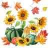 Removable Maple Leaf Clings Autumn Harvest Window Decals, Sunflower Pumpkin Bird Static Cling Stickers, Classroom Fall Theme Displays Reusable