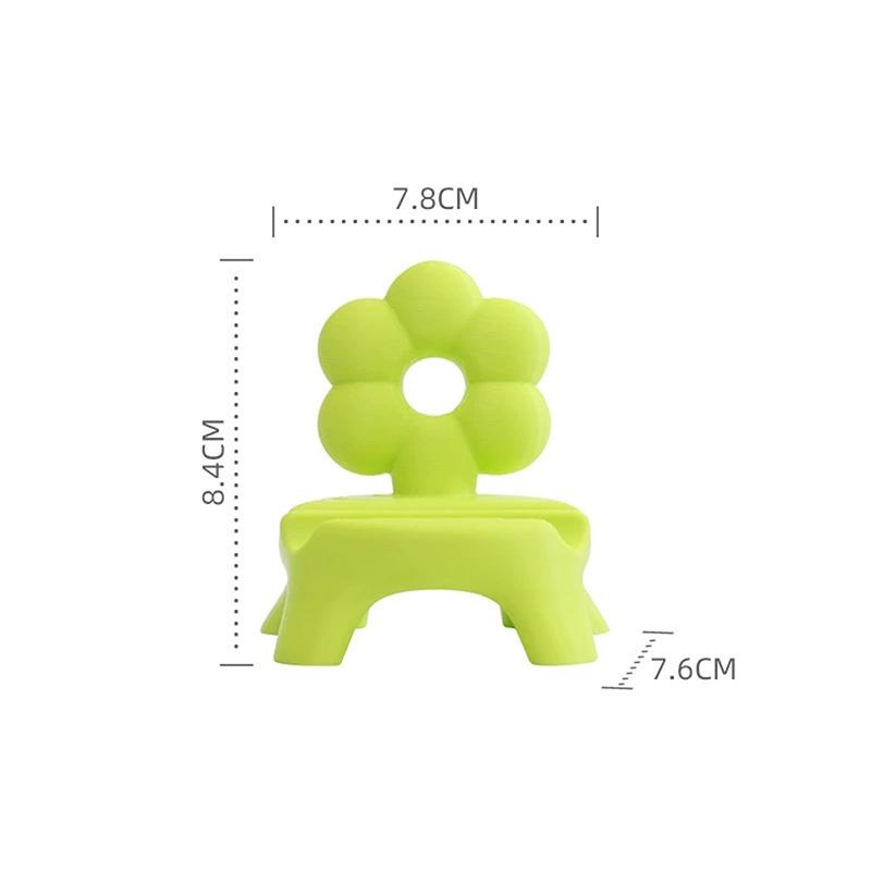 1Pc Dopamine Color Creative Stool Phone Stand, Desktop Office Desk Fun Decor, Tablet Support Holder, Photo Frame Stand