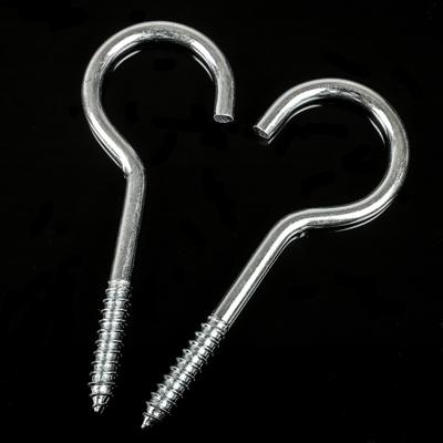 10pcs/pack Screw Hook Blue Zinc Steel 10-16# Heavy Duty Screw In Ceiling Hook Kitchen Cup Hook 1-8# Hooks for for Hanging Plants