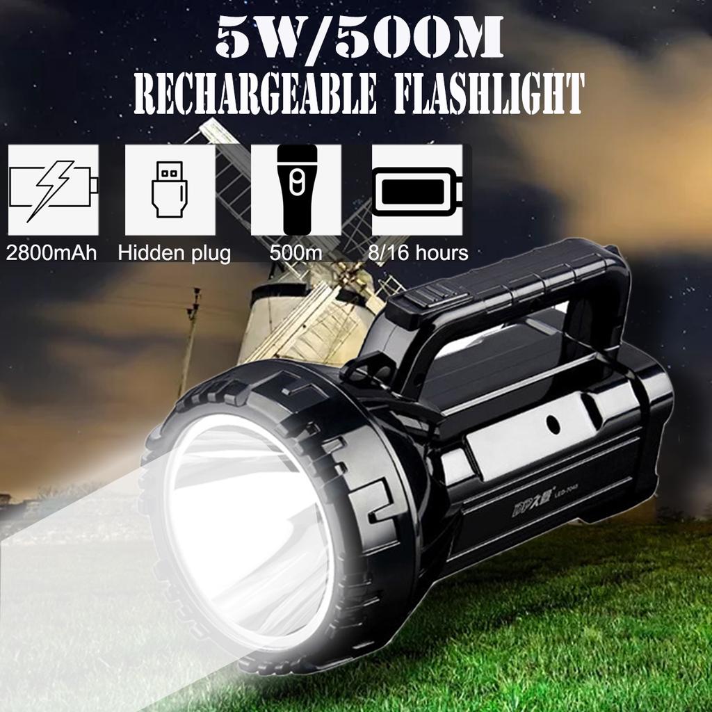 Super Bright LED Phare Rechargeable Lampe de tête Torche 500m Lumens pour Chasse