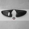 Side OX Style Mirror Cover Caps For 2018-22 Honda Accord 10th Carbon Fiber Black