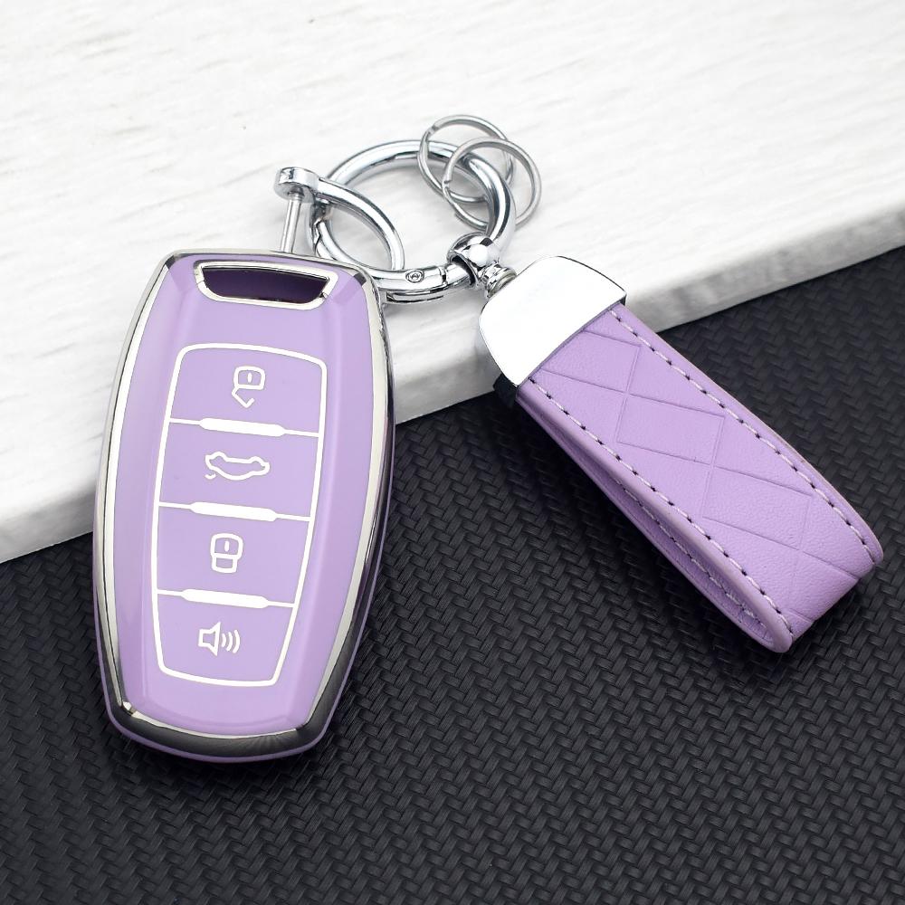 4 Buttons New Tpu Car Key Case Cover For Great Wall Haval Hover H1 H4 H6 H7 H9 F5 F7 H2S Gmw Coupe Protected Keyless Case Rings