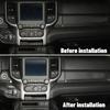 Center Console Cover Trim Decor Strips for Dodge Ram 1500 2018- Carbon Fiber