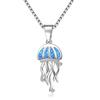 Collana medusa Aobao, Ciondolo medusa, Catena per maglione, Collana opale
