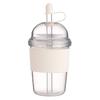 Transparent Clear Tumbler Silicone Cover Iced Coffee Cup Drinkware Suction Cup  Office