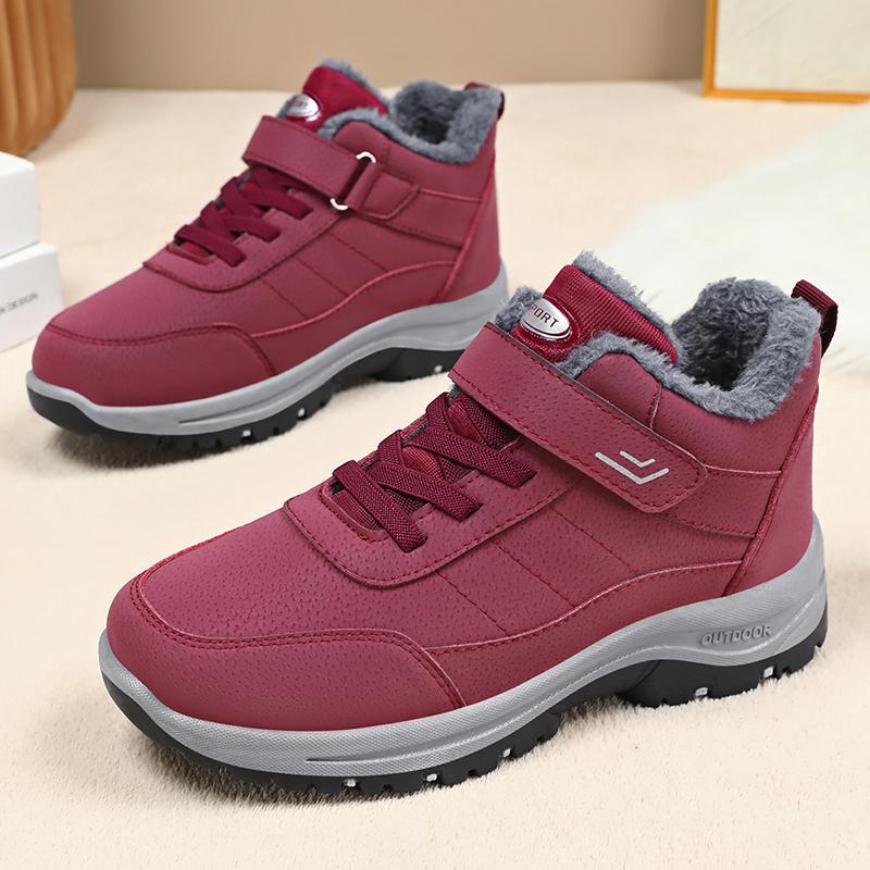 Fashion Women Boots Waterproof Non-slip Warm Snow Boots Women Comfortable Low Top Hiking Women Shoes Comfortable Fashion Cotton Shoes