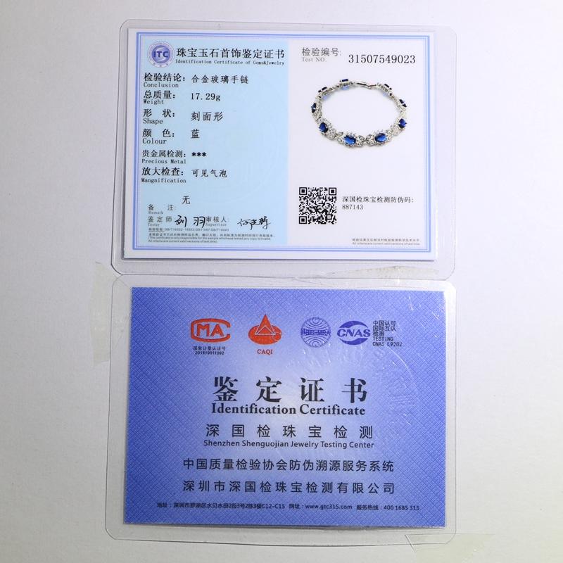 Set Bijuterii Culoare Argintie Piatra Albastra Piatra De Nastere Pentru Femei Pietre Frunze Cercei