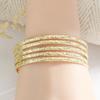 Gioielli Hawaiani Rame Placcato Oro 14k Spessore 3MM 5 Pezzi Per Set, Bracciale Hawaiano per Donne Festa