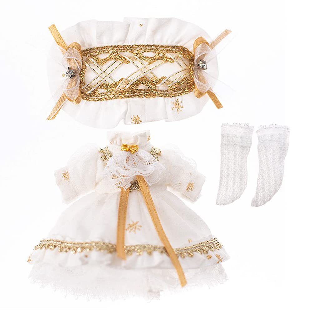 

Наряд размера Obitsu 11 OB11 для куклы Obitsu 11 см, тело принцессы белого цвета, цельное платье, Лолита,