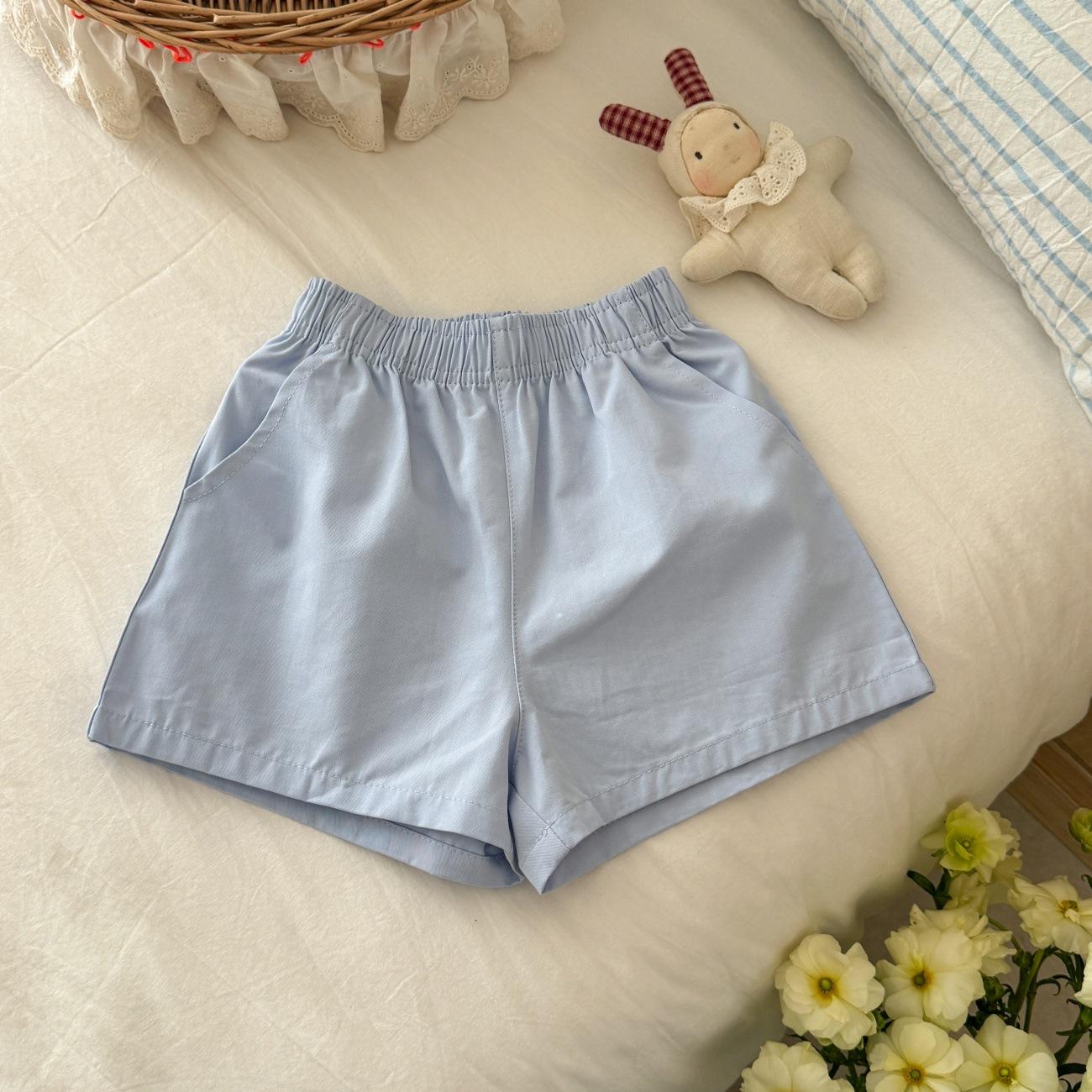 

New dopamine wind elastic waist shorts women s summer versatile and thin casual pants high-elastic sports five-point pants 90 yards синий