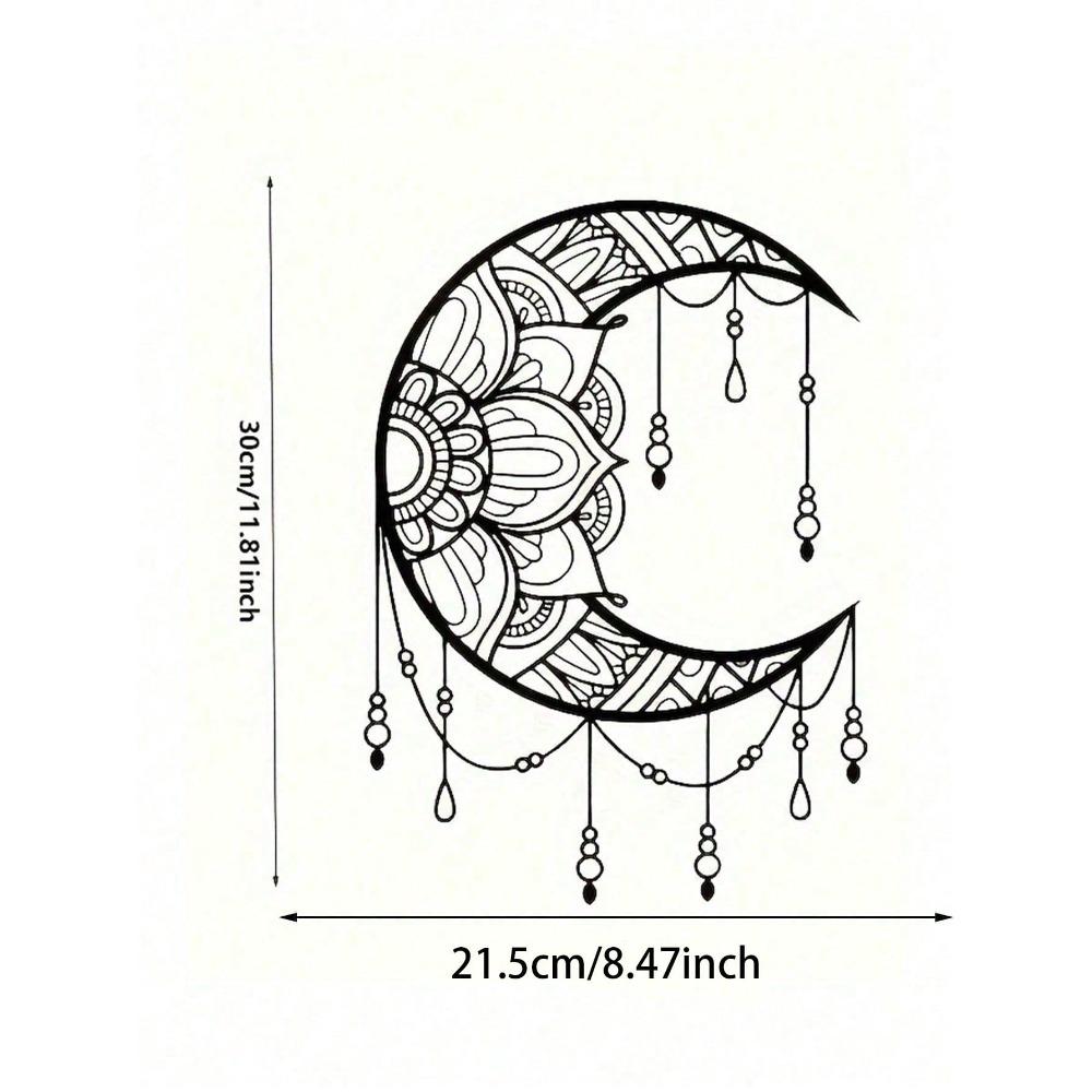 Metal Mandala Moon Wall Art Boho Home Decor Sculpture Gift Wedding