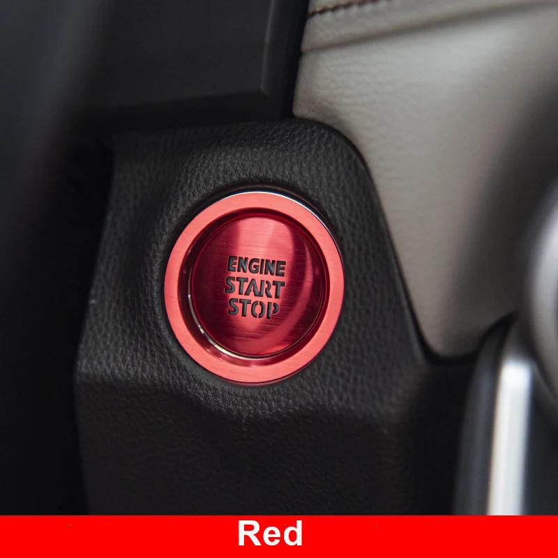 Car Engine Button Stickers One-Click Start Ring Trims Case Ignition Switch Cover For Toyota RAV4 Corolla -  2024