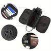 Faux Leather Toiletry Bag Large Water-resistant Bathroom Shaving Pouch Travel Grooming Organizer for Men